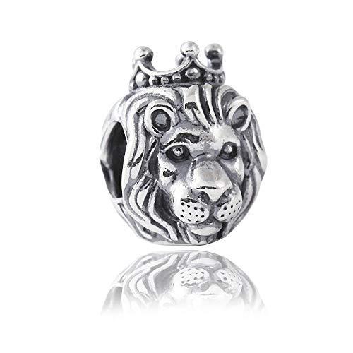 Lion King Of The Jungle Authentic 925 Sterling Silver Bead Charm Fits Pando