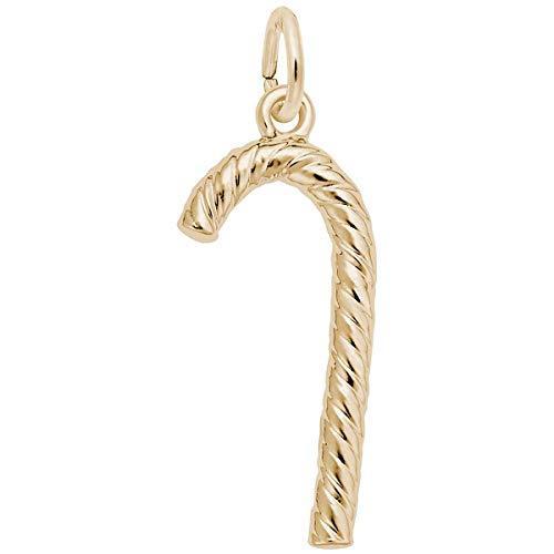 Rembrandt Charms Candy Cane Charm, 10K Yellow Gold並行輸入品　送料無料