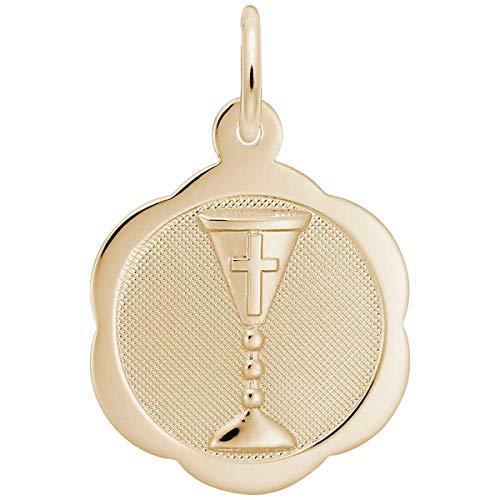 Rembrandt Charms Communion Chalice Charm， 10K Yellow Gold並行輸入