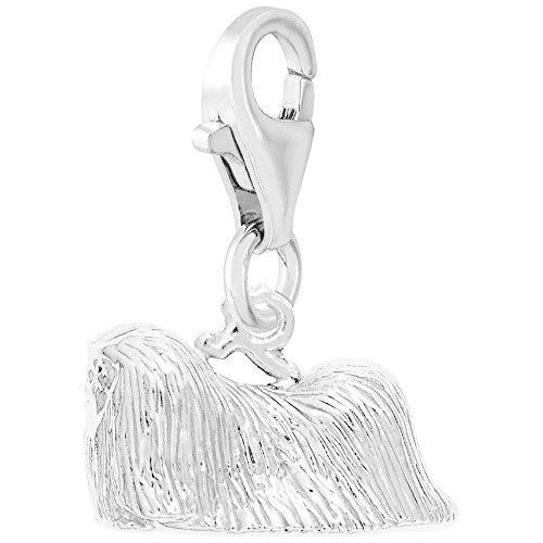 Rembrandt Charms Pekingese Charm with Lobster Clasp, 14k White Gold並行輸入品　送料