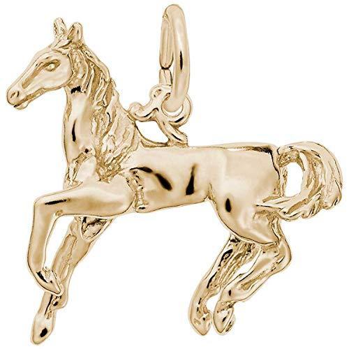 Rembrandt Charms Horse Charm， 14K Yellow Gold並行輸入品　送料無料