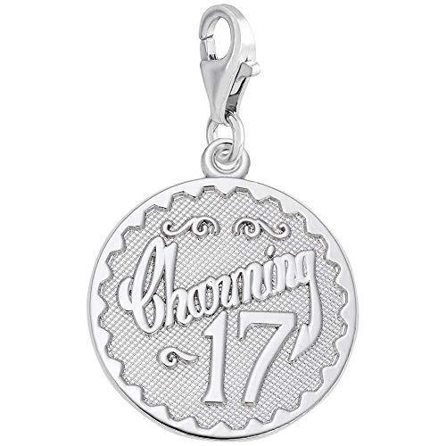 Rembrandt Charming 17 Disc Charm with Lobster Clasp, 14K White Gold並行輸入品　送料