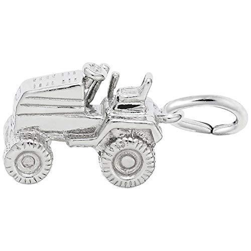 Rembrandt Charms Riding Lawn Mower Charm, 14K White Gold並行輸入品　送料無料