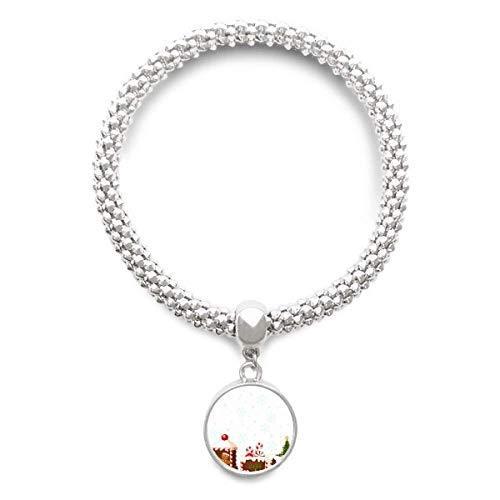 激安店舗 DIYthinker Christmas C Jewelry Pendant Bracelet Sliver Festival Train Candy イヤリング