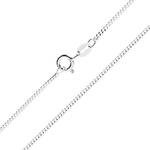 贅沢 solid thick 1mm sterling chocke necklace chain CURB flat Italian 925 silver イヤリング