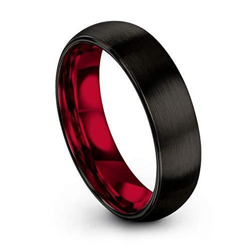 2022人気特価 Chroma Color Collection Tungsten Carbide Wedding Band Ring 6mm for Men Wome