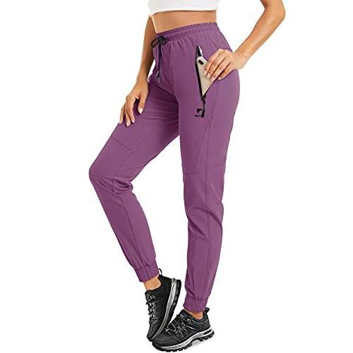 TACVASEN Women´s Running Pants with Drawstring Breathable Gym  