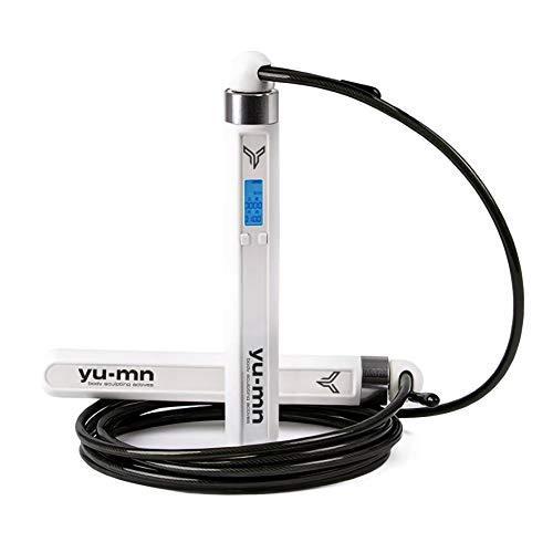 YU-MN スマート縄跳び - アプリデータ分析 - USB充電式 - フィットネス クロスフィット ジム & 燃焼カロリー - 調節可能なスキップ縄
