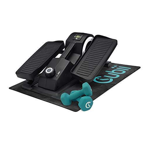 Cubii JR1 Premium Under Desk Elliptical Bundle， Fitness Gift for Parents &