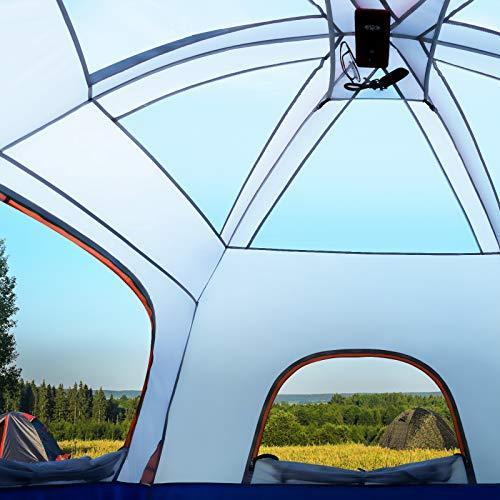 CAMPROS テント 6人用 キャンプテント 防水 防風 ファミリーテント 雨よけ付き 4つの大きなメッシュ窓 二層構造 簡単設置 キャリーバッグ付｜ysysstore｜04