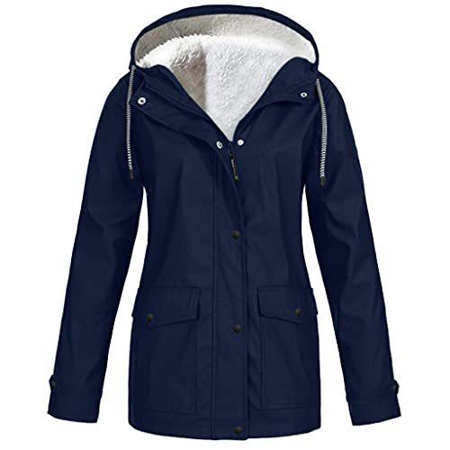 最高の品質の Size Plus Coats Waterpro Raincoat Lined Fleece Warm Witer Women for Jackets トレンチコート