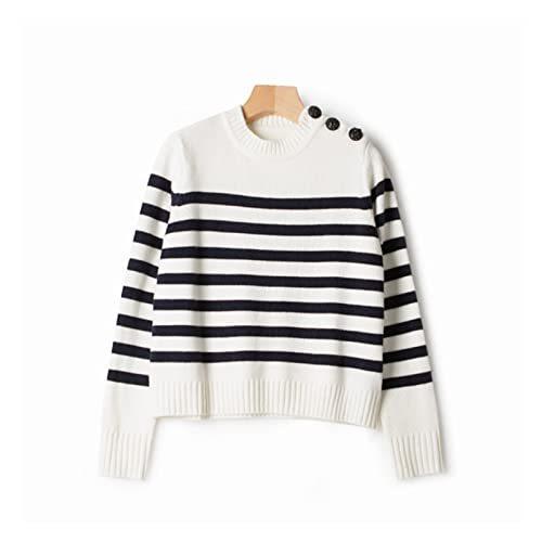 KMPVQ 2021 Autumn Winter Women Black White Sweater Ladies Long