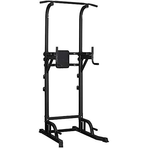 PUPZO プルアップバー パワータワー ワークアウト ディップスタンド プッシュアップステーション 筋力トレーニング フィットネス機器 ホームジム用