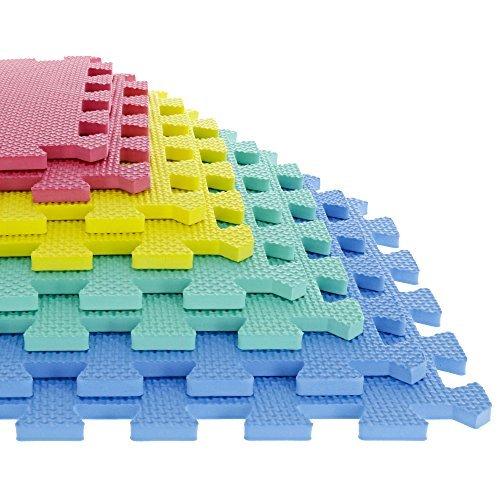品質は非常に良い Floor Mat Foam Tiles, Flo Soft ?? Stalwart by Padding Foam EVA Interlocking エクササイズマット