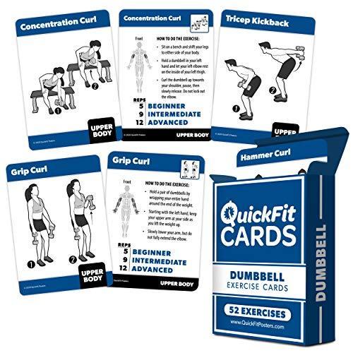 Palace Learning 10 Pack: Exercise Workout Poster Set - Dumbbell Volume 1 &｜ysysstore｜03