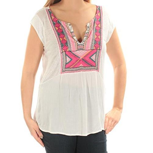 Lucky Brand Women s Embroidered Bib Tank, Eggshell, Small並行輸入品 送料無料 :YS0000018333374073:YSYSストア