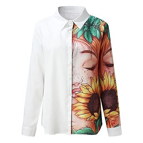 にがつページ White Off The Shoulder Tops for Women Womens Shirts Fall Oversized