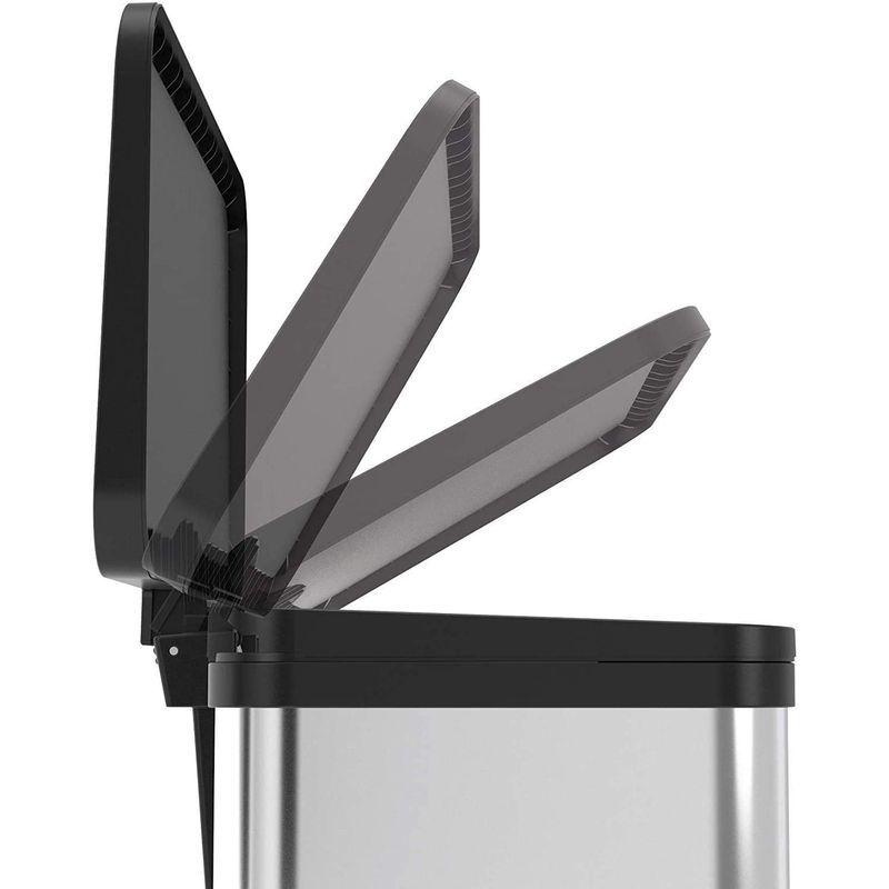 Hailo (ハイロ) ペダル式ゴミ箱 ホワイト 27(9L×3) エコトリオ 60102 ハイロ ペダル式ゴミ箱 ホワイト 9L×3 エコトリオ