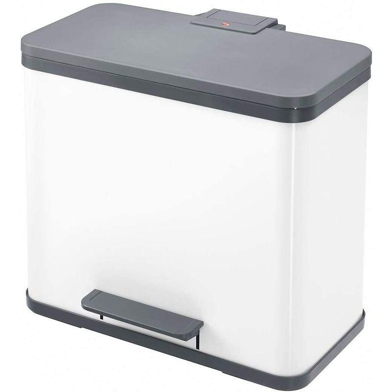 Hailo (ハイロ) ペダル式ゴミ箱 ホワイト 27(9L×3) エコトリオ 60102 ハイロ ペダル式ゴミ箱 ホワイト 9L×3 エコトリオ