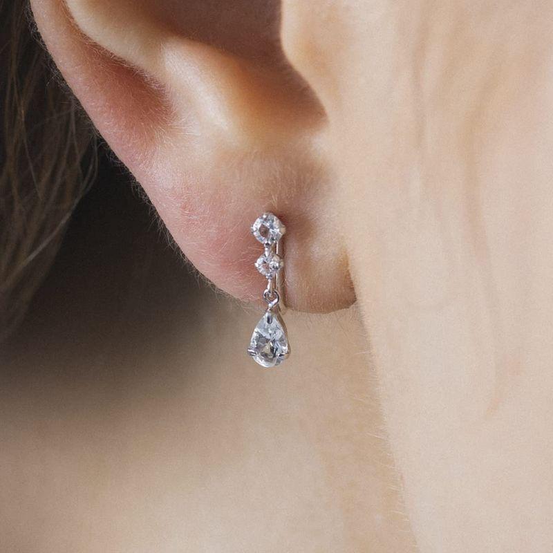 【超激レア】 4℃(ヨンドシー) K10ホワイトゴールド(WG) イヤリング 111746153213 【O2190825918】(14190円)