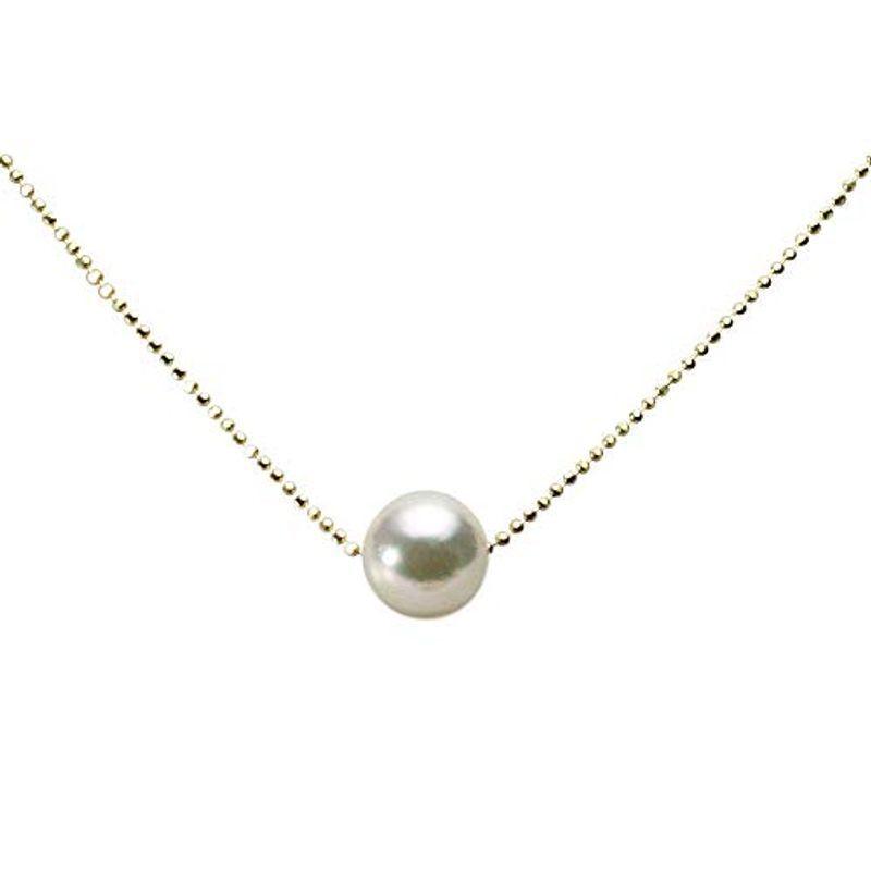 パール ネックレス 8.5mm アコヤ真珠 パールペンダント （ナチュラルホワイト） K18YG レディース ギフトラッピング済み