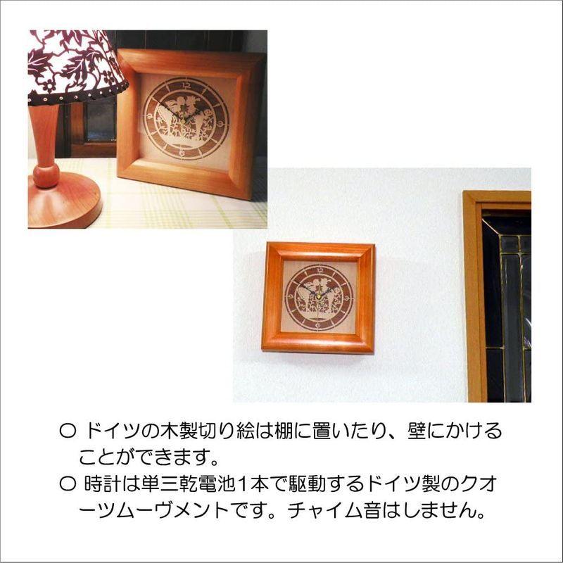ドイツ製「バイエルンの初恋の思い出」木の切り絵の木製の掛け時計。 新型コロナ克服応援に５０％引きの半額での期間限定販売。 バイエルンの初恋の思い出 木の切り絵の木製の掛け時計 新型コロナ克服応援に５０％引きの半額での期間限定販売 　
