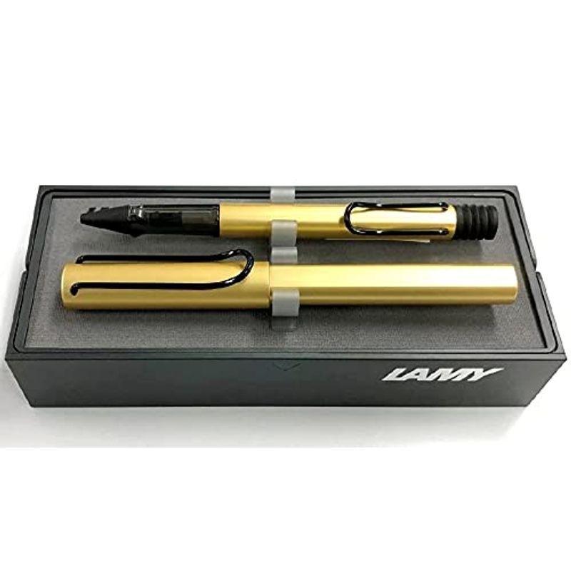 ラミーLAMY AL-star アルスター AU ブラッククリップ（ローラーボール & ボールペン）セット