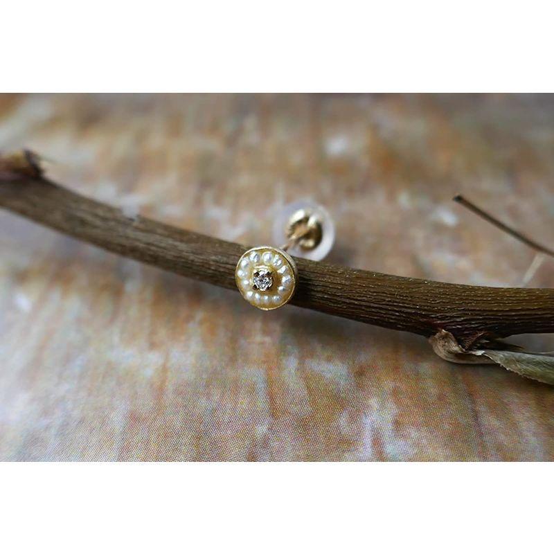 現品発送 リトルエンブレム little emblem K18ダイヤケシパールピアス LE-AP70 【2169006044】(14049円)