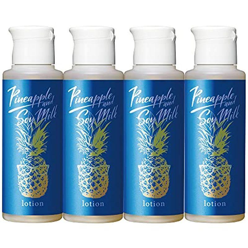 鈴木ハーブ研究所 パイナップル豆乳ローション メンズ用 100mL×4本セット アフターシェーブ 脱毛 除毛 抑毛
