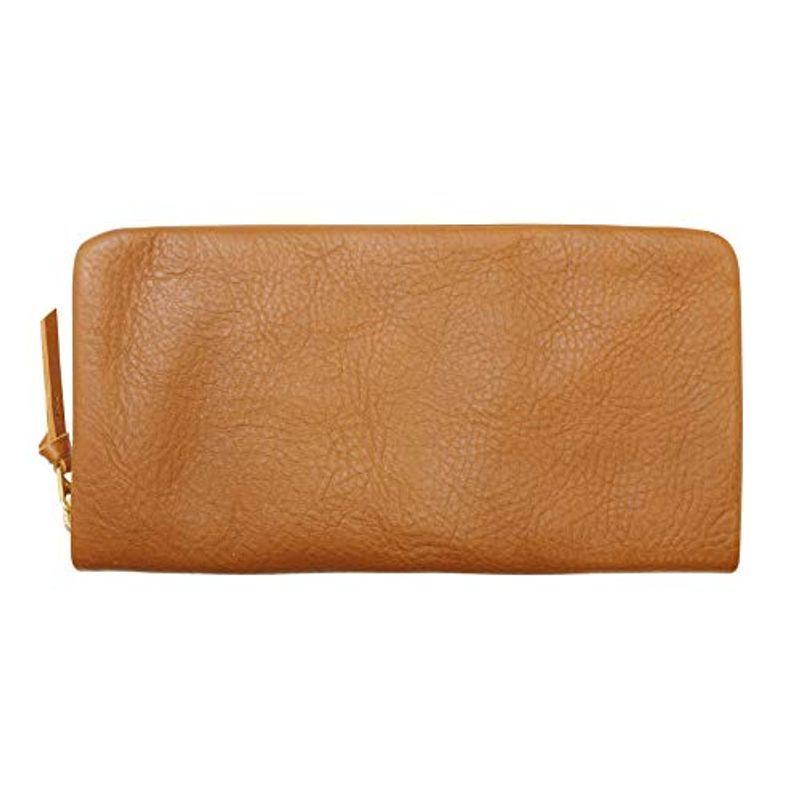 AZ ラウンドファスナー長財布キャメルアリゾナ イタリアンレザー プレゼント IAZ-1503