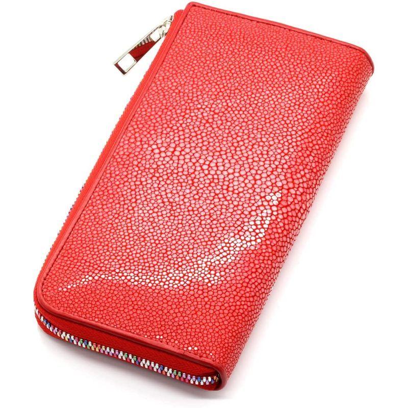 人気カラーの スティングレイ ガルーシャ L字ファスナー Ykk製mixカラー 財布 長財布 エイ革 Revetta レッド レディース メンズ 赤 その他財布 Lifeinlacruz Com