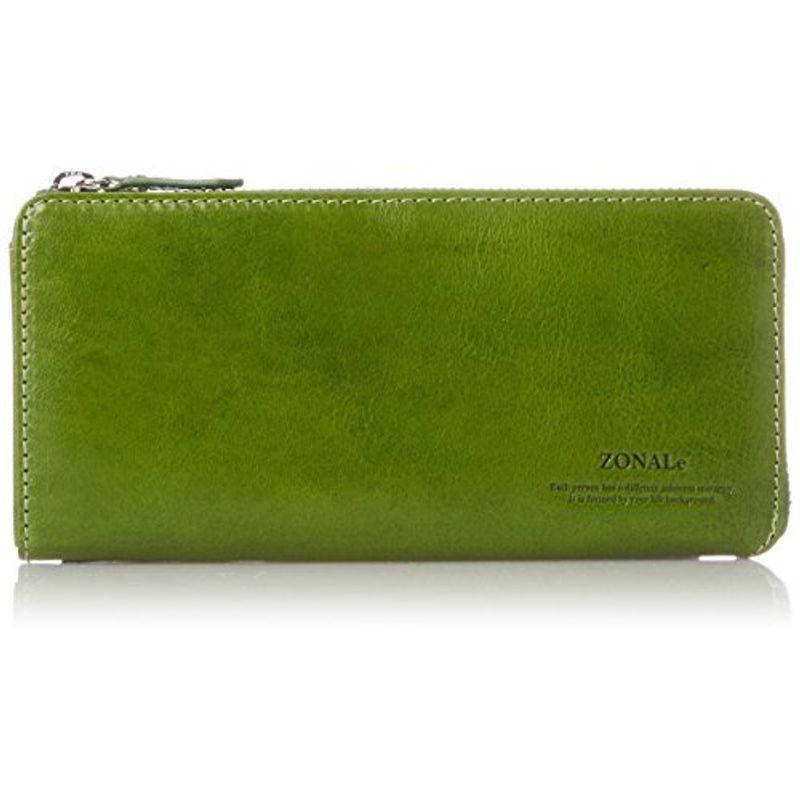 ゾナール 財布 RENZINA 上質イタリアンオイルレザー使用 小銭入れ付 カード 大容量 ギフト グリーン