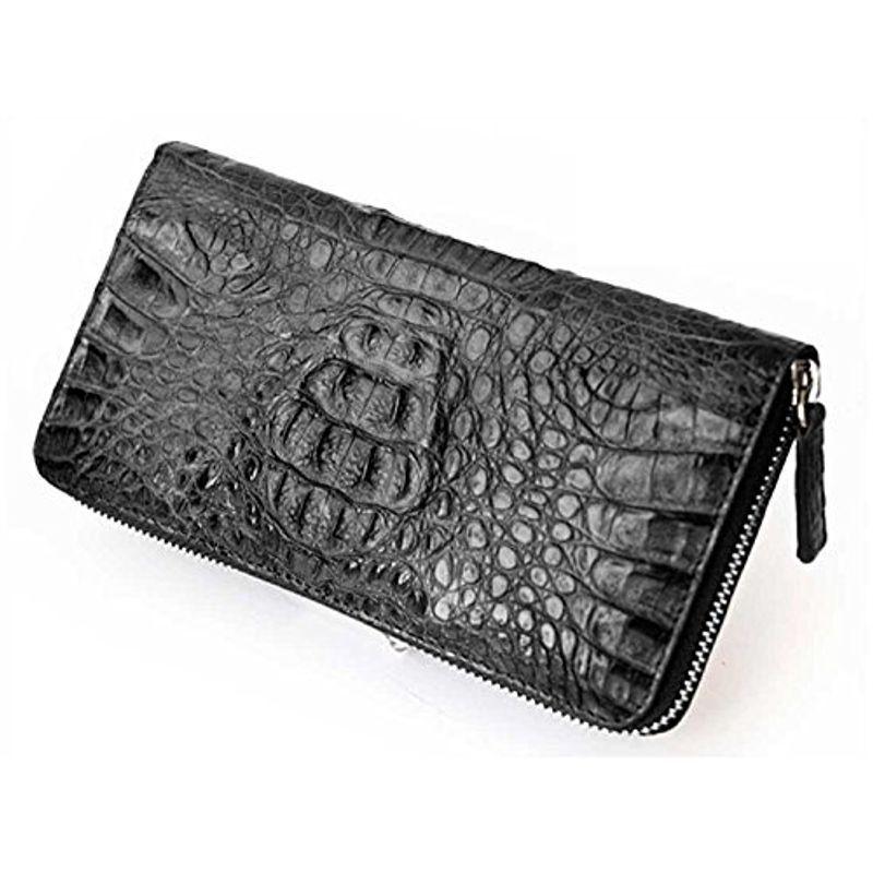 GODANE クロコダイル・ラウンドファスナー ブラック (spcw8005cp)