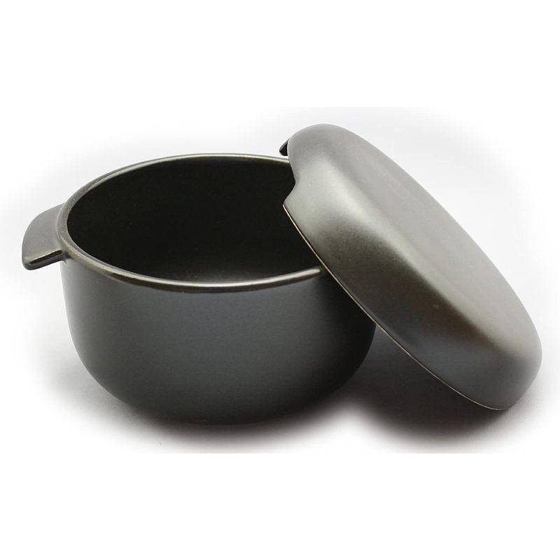 うのにもお得な情報満載!三陶 萬古焼 おひつ器 黒マット丸型 13716 1合 食器、グラス、カトラリー 三陶 萬古焼 おひつ器 黒マット丸型 13716 1合