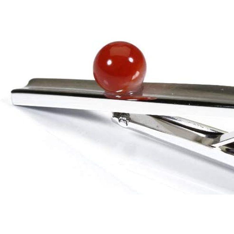 血赤珊瑚 ネクタイピン 丸玉 メンズ 無染色 SANSUI ネクタイピン 丸玉 メンズ 無染色 SANSUI
