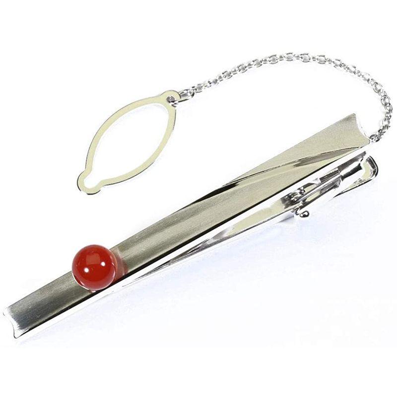 血赤珊瑚 ネクタイピン 丸玉 メンズ 無染色 SANSUI ネクタイピン 丸玉 メンズ 無染色 SANSUI