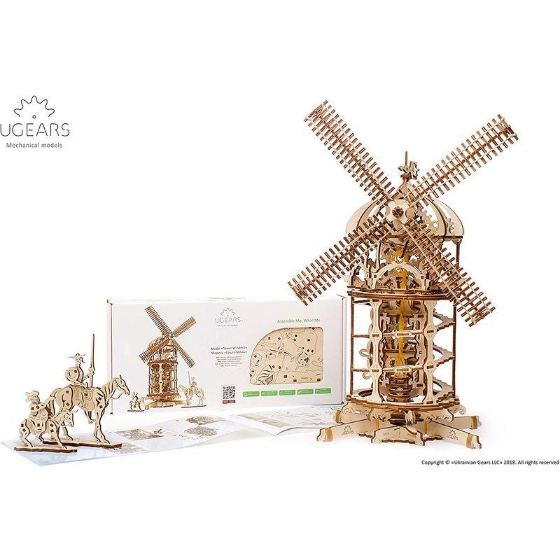 A7人気シール帳 Ugears ユーギアーズ Tower Windmill 風車 木のおもちゃ 3D立体 パズル 70056 【1447158839】(9374円)