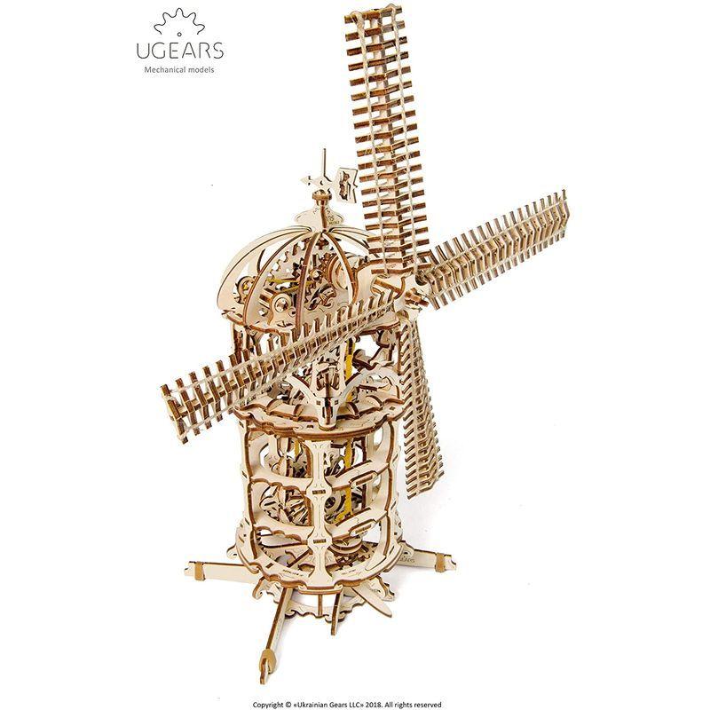 A7人気シール帳 Ugears ユーギアーズ Tower Windmill 風車 木のおもちゃ 3D立体 パズル 70056 【1447158839】(9374円)