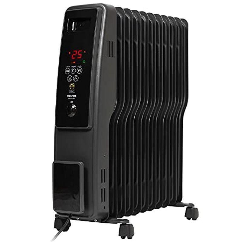 iimono117 オイルヒーター 高性能 11枚フィン 8?10畳 (つや消しブラック) パネル ヒーター 500W 700W 1200W