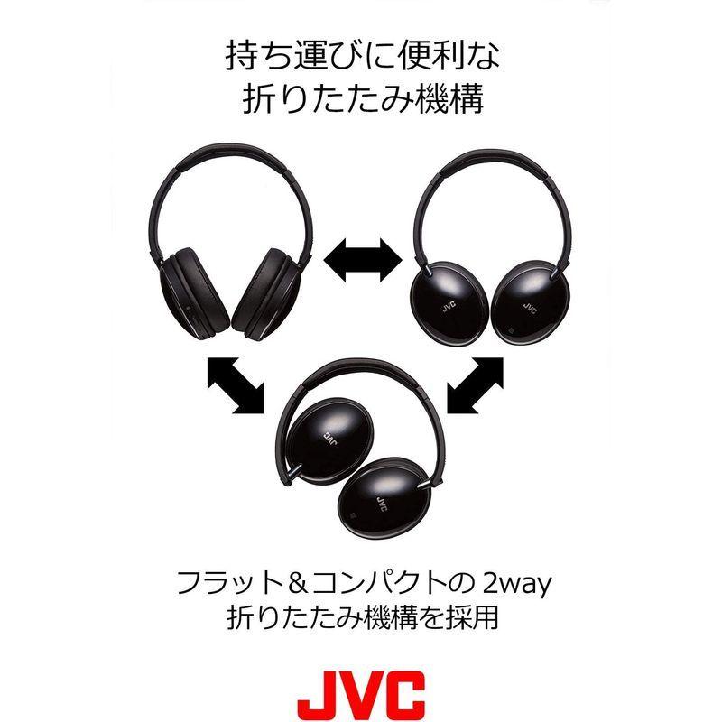 JVC HA-S88BN ノイズキャンセリングヘッドホン Bluetooth・NFC対応 連続27時間再生 有線接続対応 ハンズフリー通話用 HA S88BN ノイズキャンセリングヘッドホン Bluetooth NFC対応 連続27時間再生 有線接続対応 ハンズフリー通話用