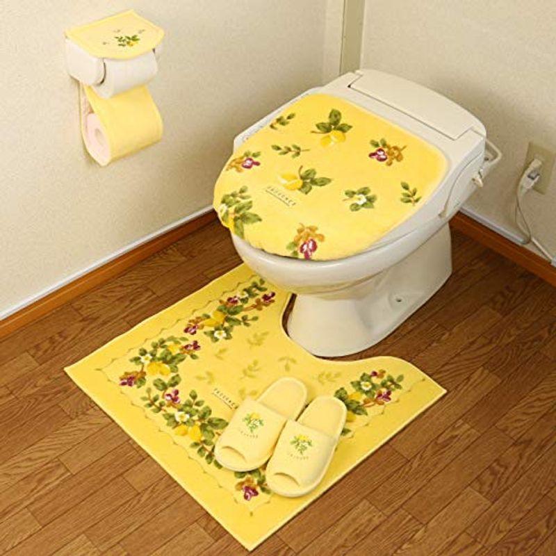 金運の黄色 トイレマット セット 4点 トイレマット イエロー ４点セット 日本製 トイレ用マット マット フタカバー おしゃれ ４点セット プロヴ Yt2号店 スリッパ ペーパーホルダーカバー 安い買取
