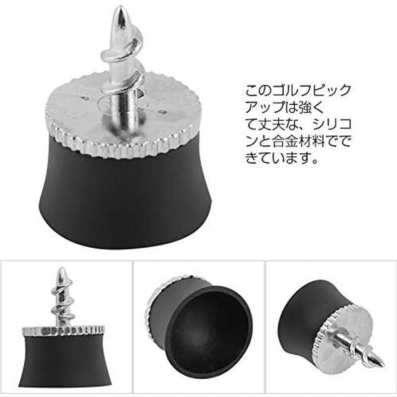 ゴルフ ピックアップ ゴルフボールレトリーバー 拾い ゴルフボール収集器 軽量 取り外し可能 ピッククローヘッド ゴルフ用具 交換パーツ
