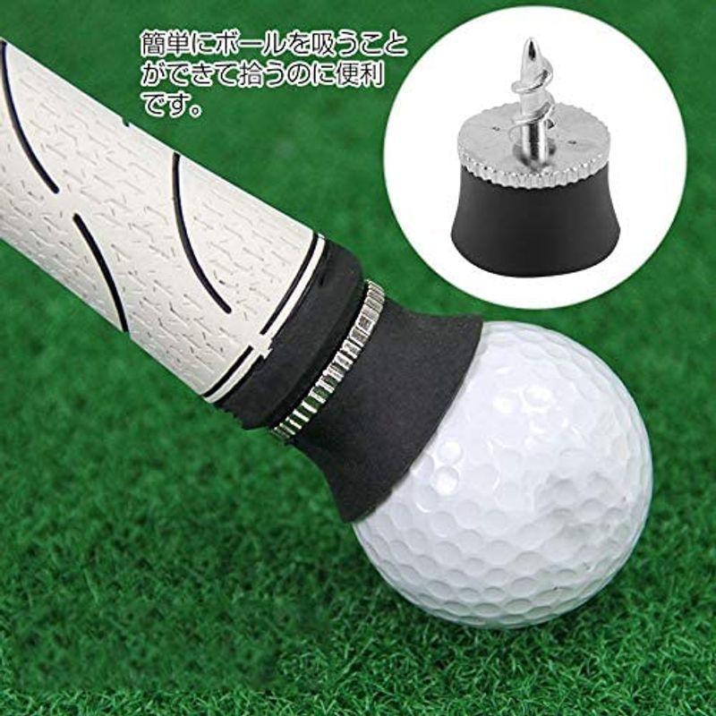ゴルフ ピックアップ ゴルフボールレトリーバー 拾い ゴルフボール収集器 軽量 取り外し可能 ピッククローヘッド ゴルフ用具 交換パーツ
