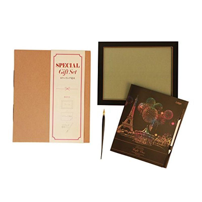 ラゴデザイン スペシャルギフトセット カラーリング花火 Gsc Fw スクラッチカラーリング花火8枚入 額縁 スクラッチペン 日本正規品 ポストカード 絵葉書 Myleet Com