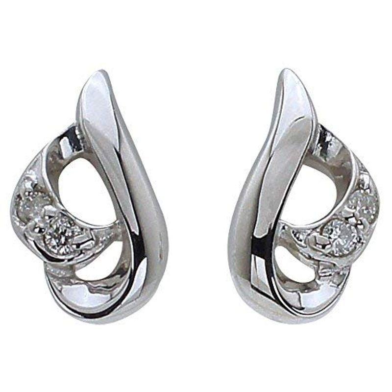 ピンキーアンドダイアンPINKY&DIANNE 10金 ホワイトゴールド ピアス ダイヤモンド(OPRPD20166)