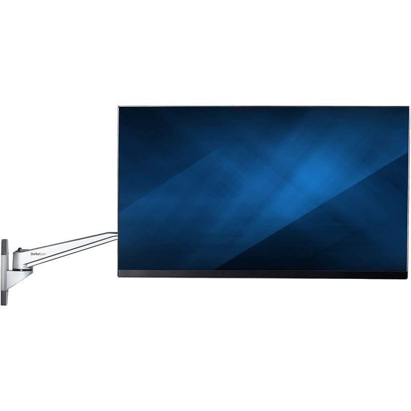 StarTech.com 壁掛けモニターアーム 水平可動式3関節アーム 奥から手前への引出し距離52cm 34インチVESA規格モニタ対応 com 壁掛けモニターアーム 水平可動式3関節アーム 奥から手前への引出し距離52cm 34インチVESA規格モニタ対応