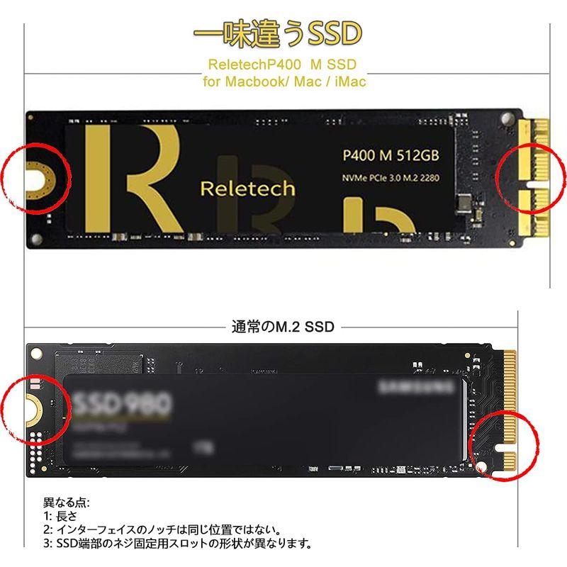 引き出物 ReleTech Mac専用SSD 512GB PCIe 内蔵SSD 対応機 SSD交換