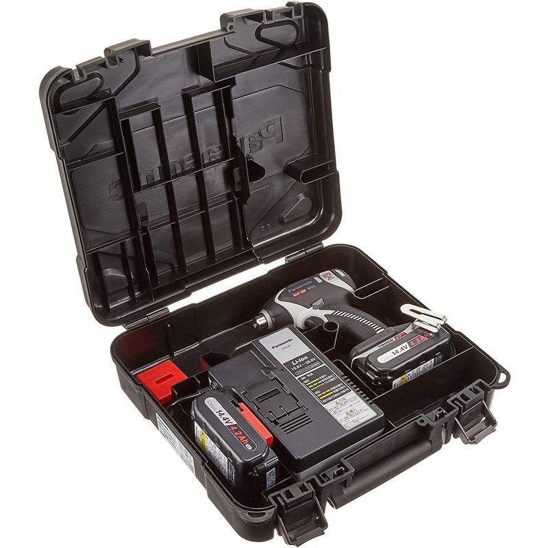 パナソニック 充電 インパクトドライバー 14.4V LS電池セット グレー