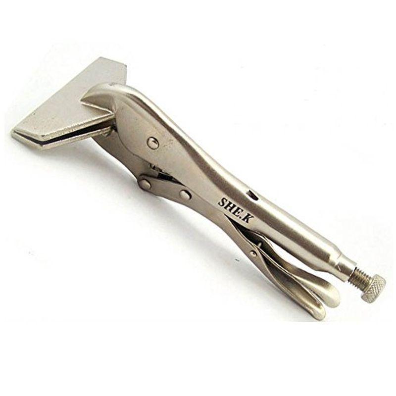 NUZAMAS 10インチシートメタルクランプ250mm溶接バイスロックVisegrip Plier副工具調整可能なオープニング