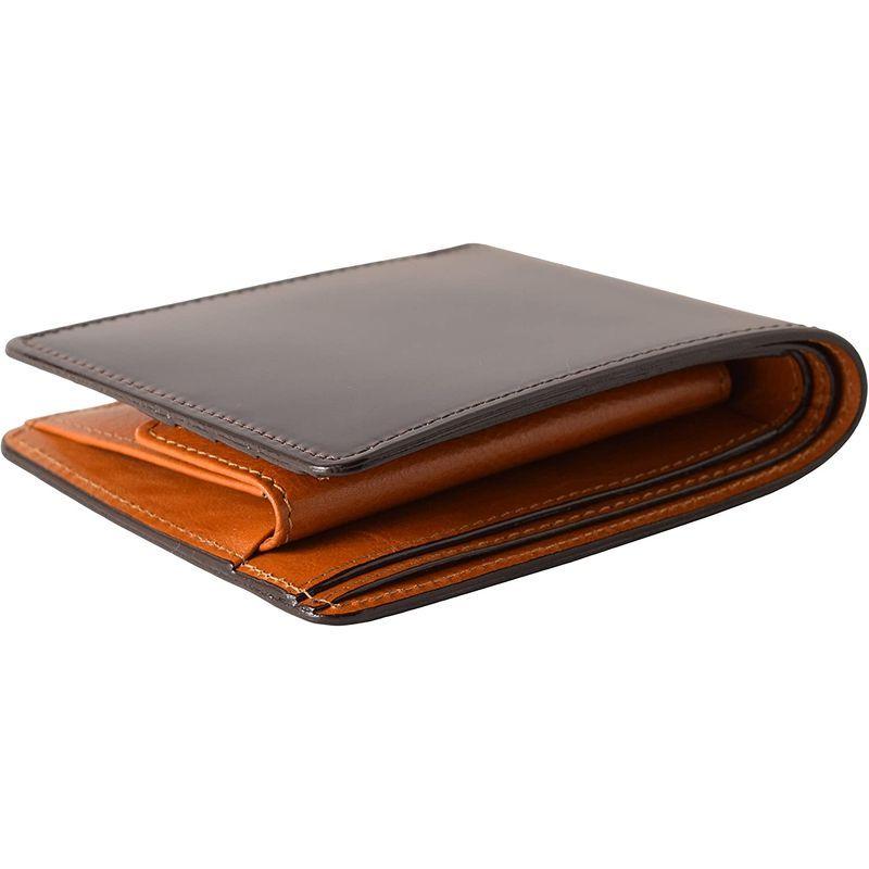 (リベロ)LIBERO 二つ折り財布 メンズ コードバン 日本製 札入れ 小銭入れ付き LY-1001 (ブラウン) リベロ LIBERO 二つ折り財布 メンズ コードバン 日本製 札入れ 小銭入れ付き LY ブラウン 　